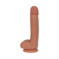 Curve Toys Thinz Slim Dildo with Balls Beige for Realistic Pleasure