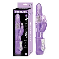 Energize Her Bunny 4 Vibrador a Prueba de Agua - 36 Funciones Doble Motor