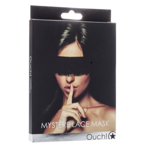 Ouch! Mystère Lace Blindfold Black