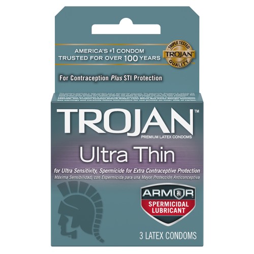 Condones Trojan Ultra Thin para Seguridad Mejorada