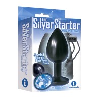 The 9's Silver Starter Bejeweled Butt Plug