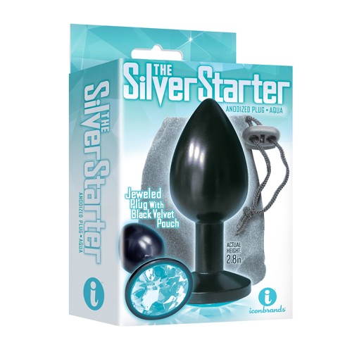 Bejeweled Anal Plug Silver Starter