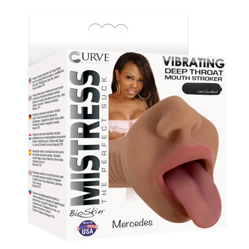 Curve Toys Mistress Perfect Suck Vibrating Stroker Brown