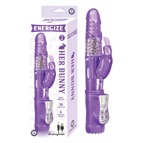 Vibrador de Conejo Energize Her Bunny 2 con Doble Motor