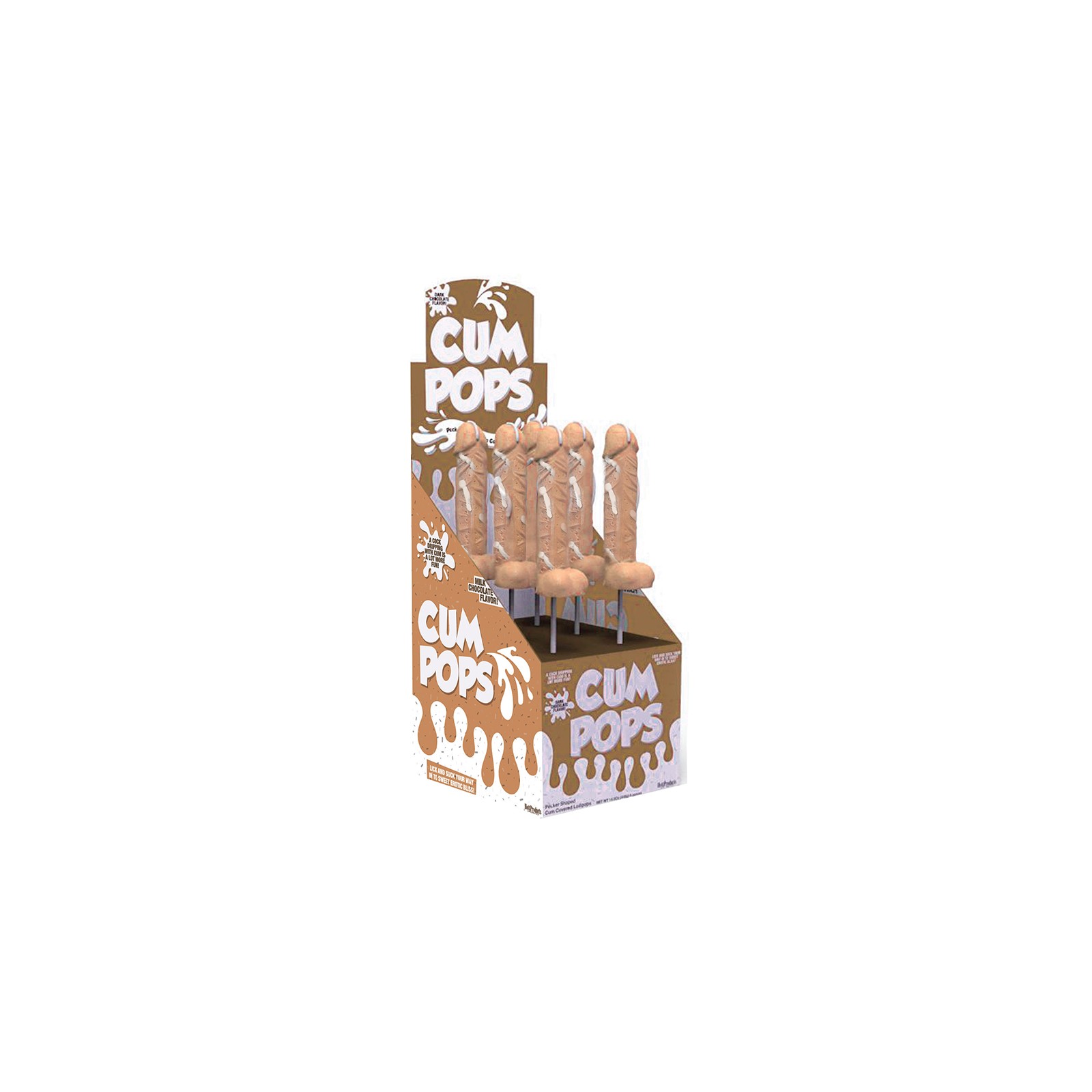 Cum Cock Pops Milk Chocolate Lollipops