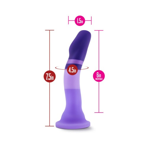 Avant D2 Purple Rain 7.5in Silicone Dildo - Realistic Pleasure