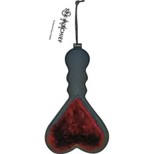 Sportsheets Enchanted Heart Paddle Dual-Sided Burgundy