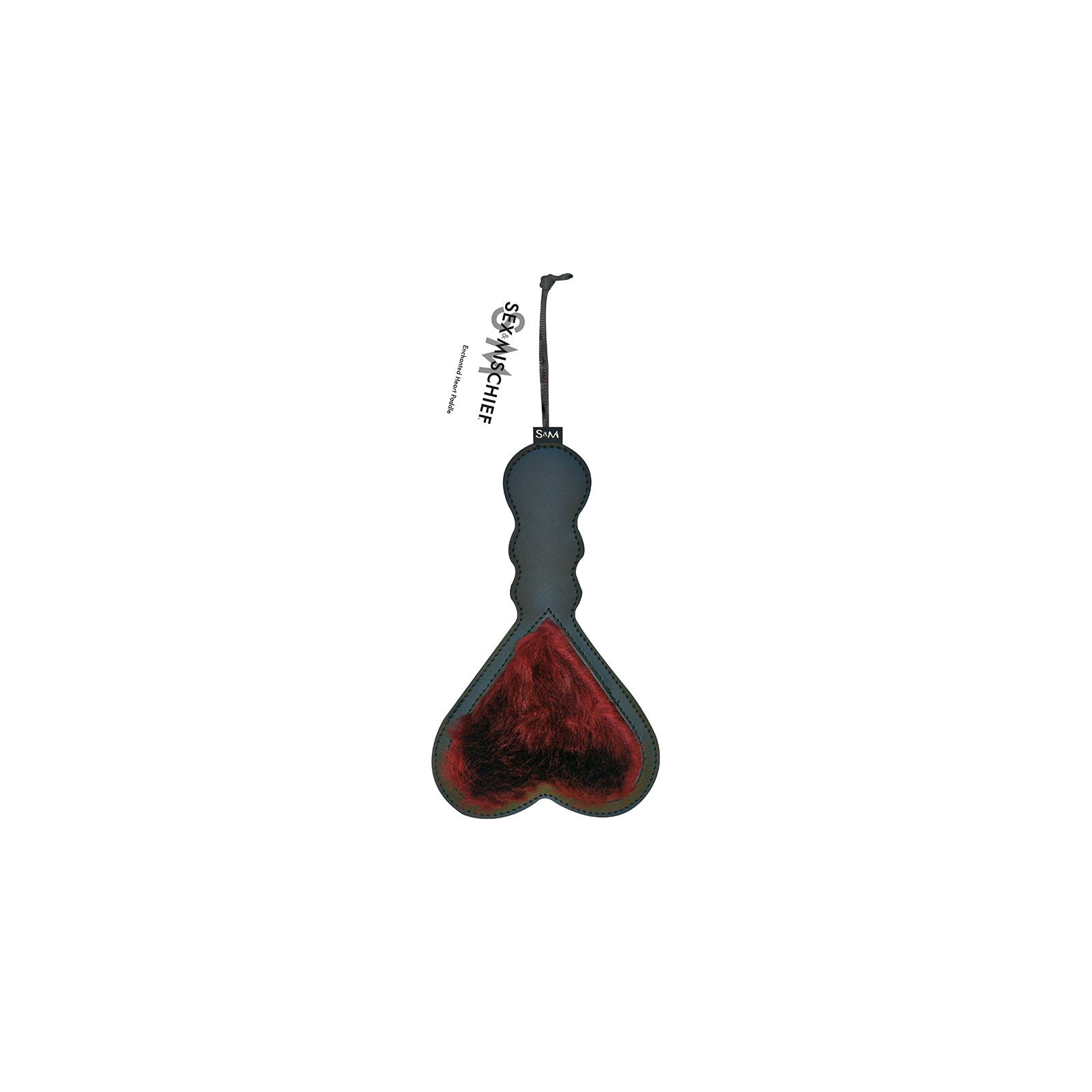 Sportsheets Enchanted Heart Paddle Dual-Sided Burgundy