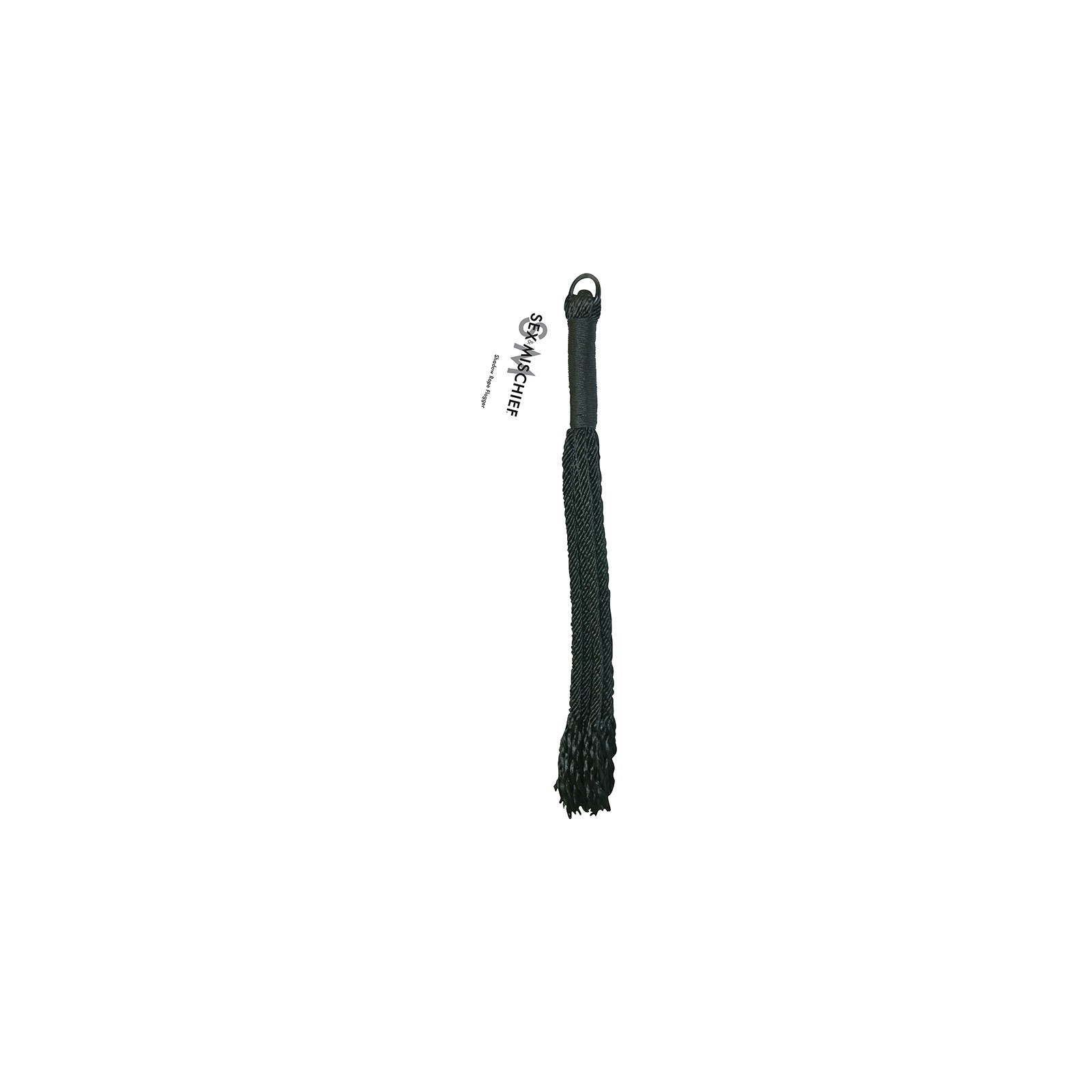 Flogger de Cuerda Sombra Sportsheets Negro - Provoca y Acaricia