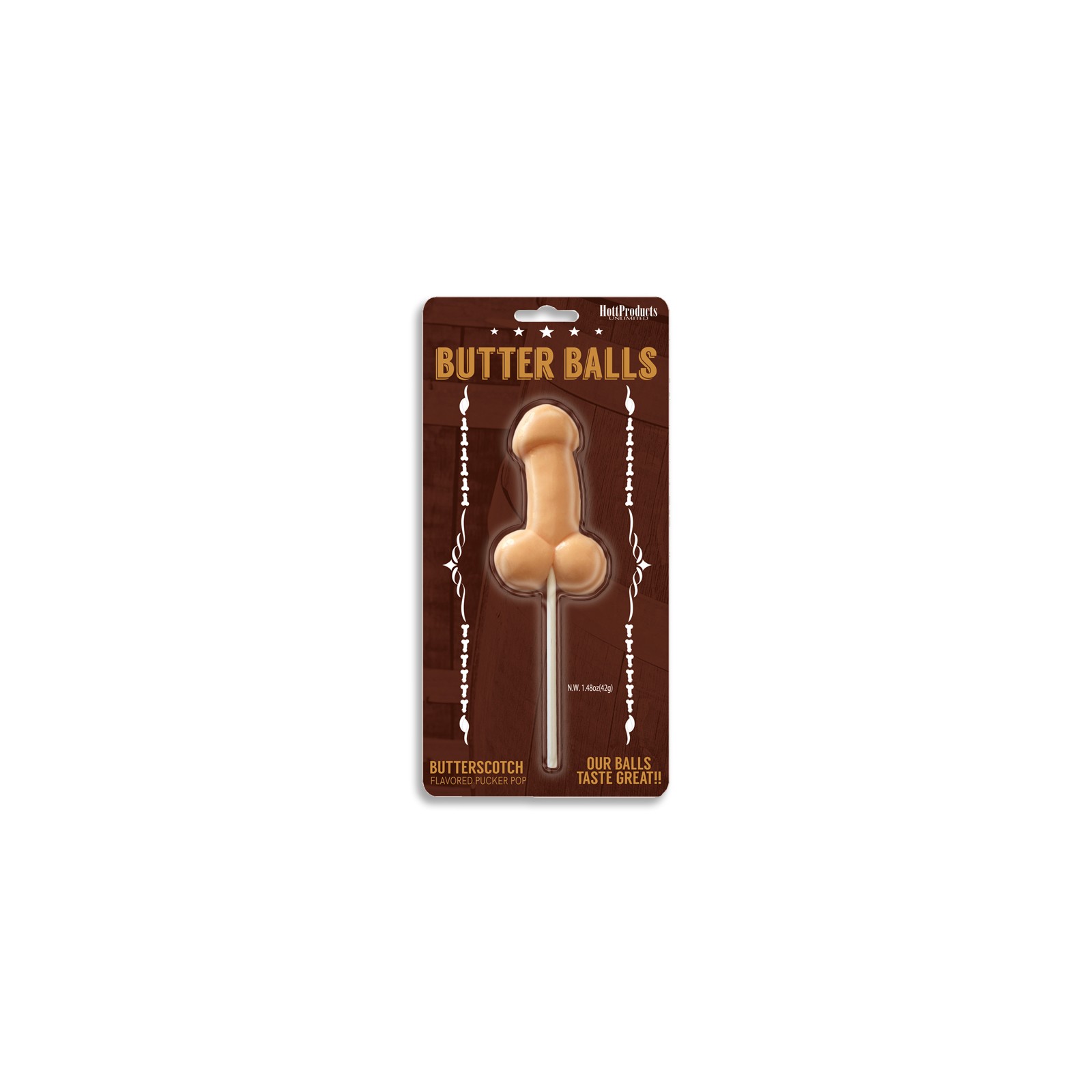 Butter Balls Butterscotch Flavored Lollipop