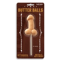 Butter Balls Butterscotch Flavored Lollipop