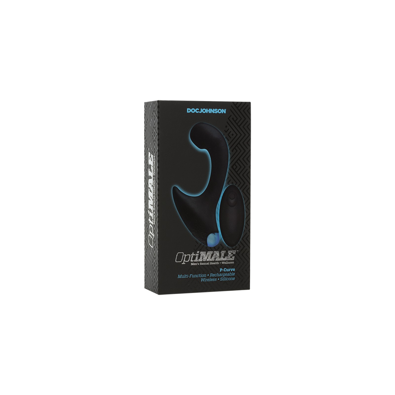 OptiMALE Vibrating P-Massager Wireless Remote Black