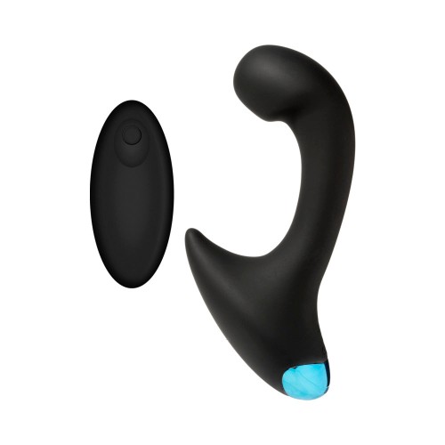 OptiMALE Vibrating P-Massager Wireless Remote Black