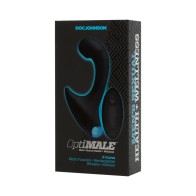 OptiMALE Vibrating P-Massager Wireless Remote Black