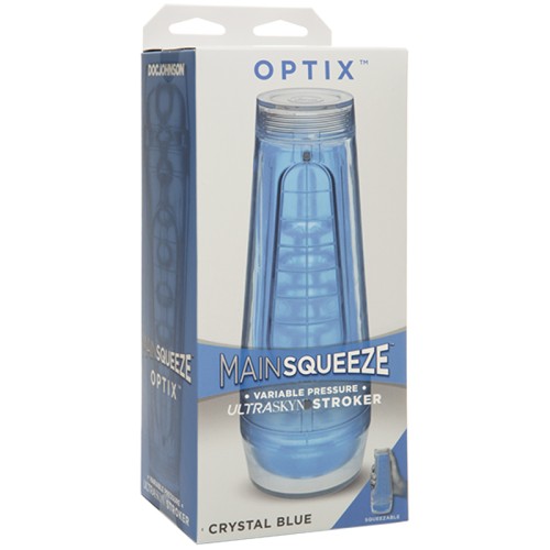 Main Squeeze OPTIX Azul Masturbador Transparente