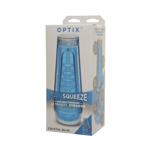 Main Squeeze OPTIX Azul Masturbador Transparente