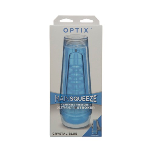 Main Squeeze OPTIX Azul Masturbador Transparente