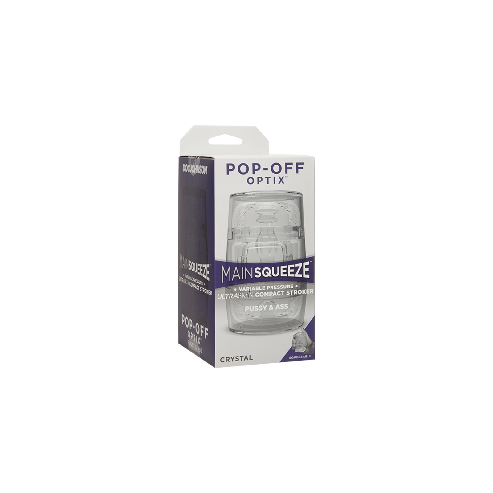 Main Squeeze Pop-Off Optix Dual Opening Stroker