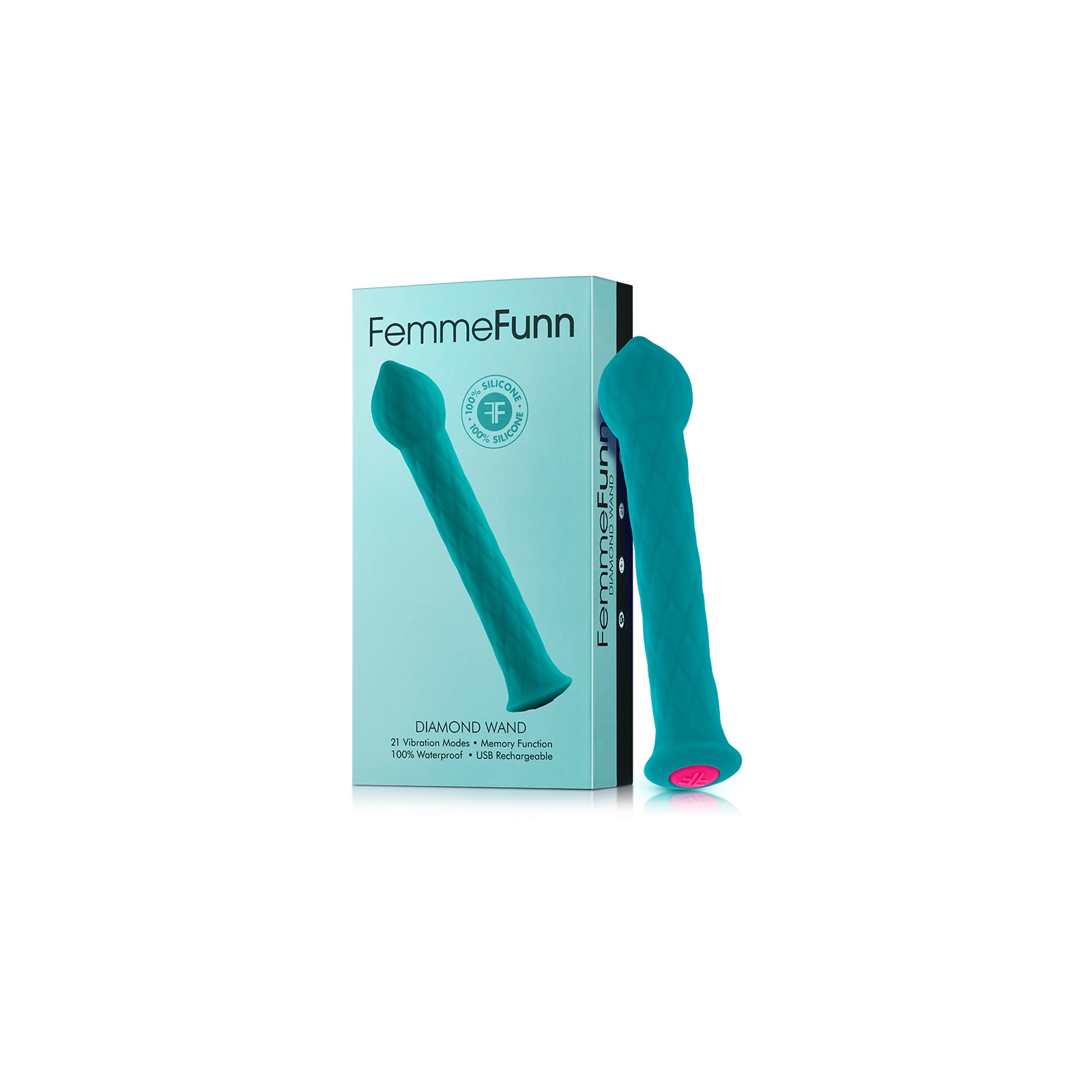 FemmeFunn Diamond Wand Vibrator for Varied Pleasure