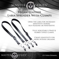 Master Series Labia Spreader Straps with Clamps - Extreme Pleasure