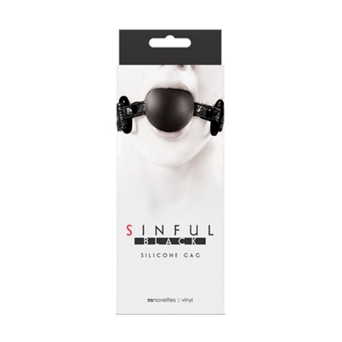 Gag de Silicona Suave Sinful para Juego de Bondage Cómodo