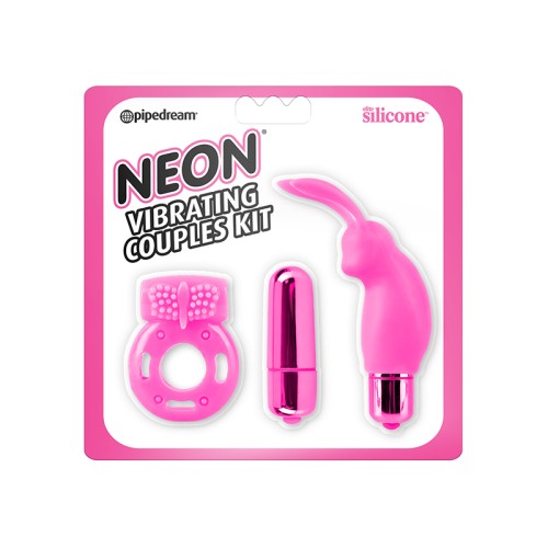 Pipedream Neon Vibrating Couples Kit for Ultimate Pleasure