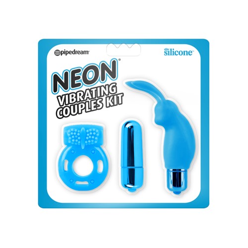 Pipedream Neon 3-Piece Couples Kit Blue