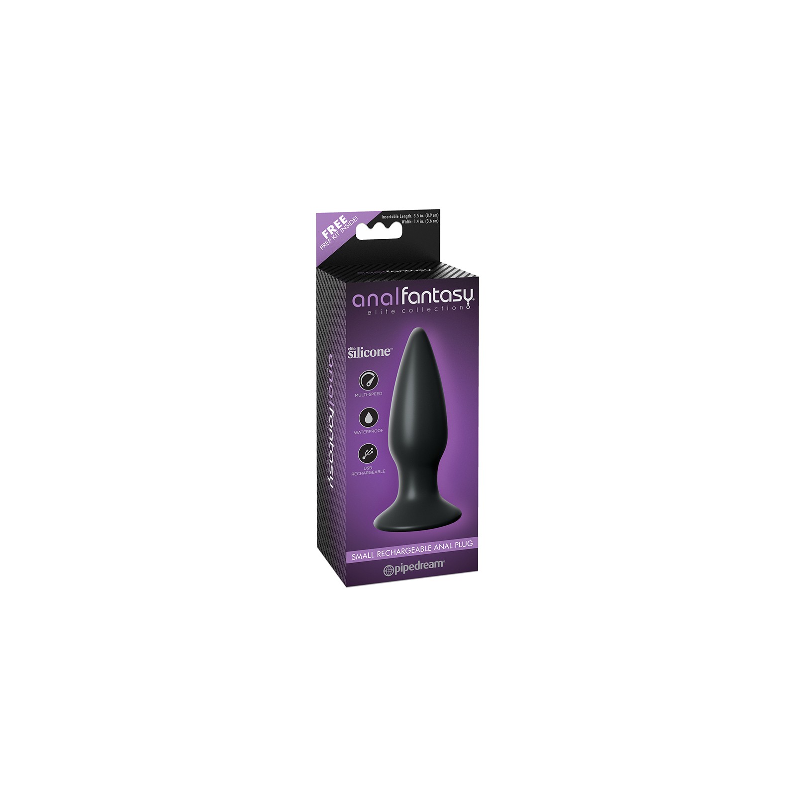 Pipedream Small Rechargeable Anal Plug for Vibrant Fun