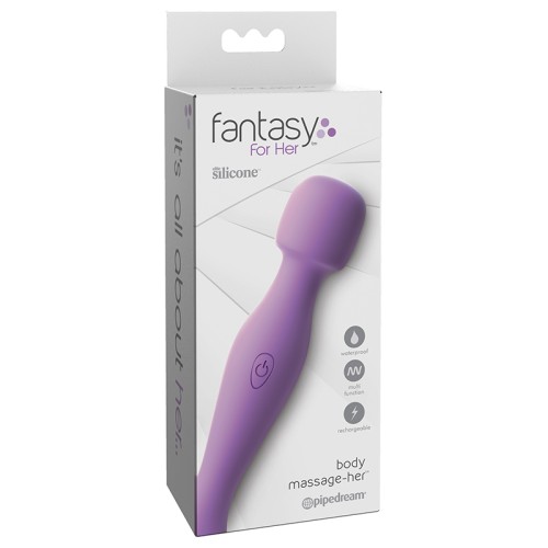 Pipedream Fantasy For Her Rechargeable Wand Vibrator Purple