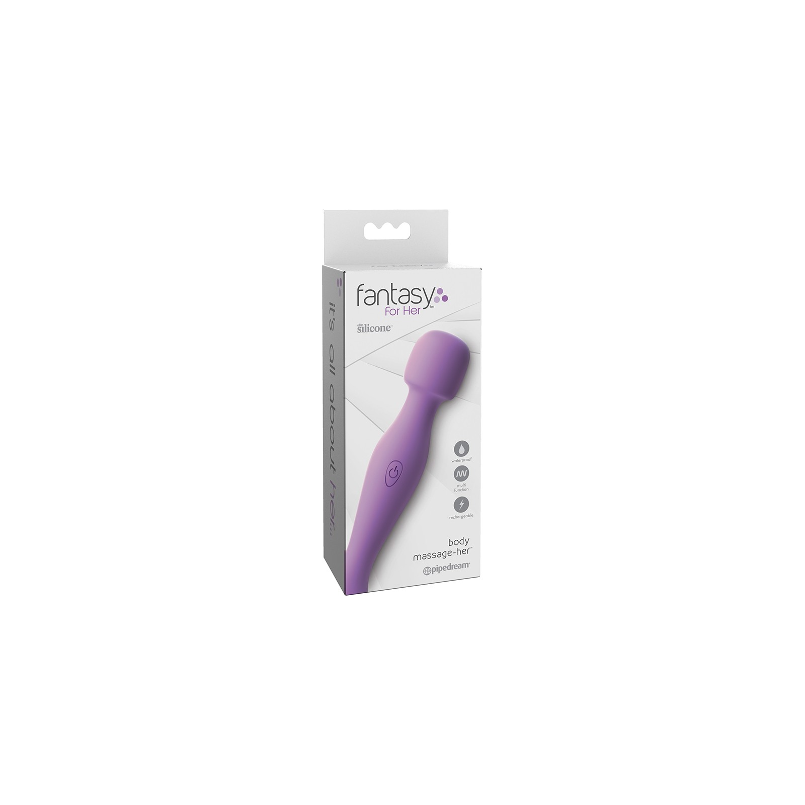 Pipedream Fantasy For Her Rechargeable Wand Vibrator Purple