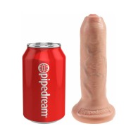 Pipedream King Cock 6 Inch Uncut Realistic Dildo with Moveable Foreskin