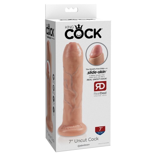 Dildo Realista Pipedream King Cock 7 in. Sin Circuncidar - Placer Realista