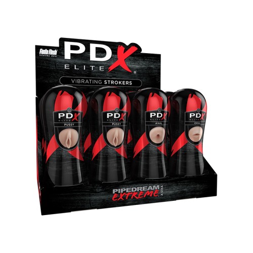 PDX Elite Vibrating Stroker 12-Pack - Ultimate Pleasure