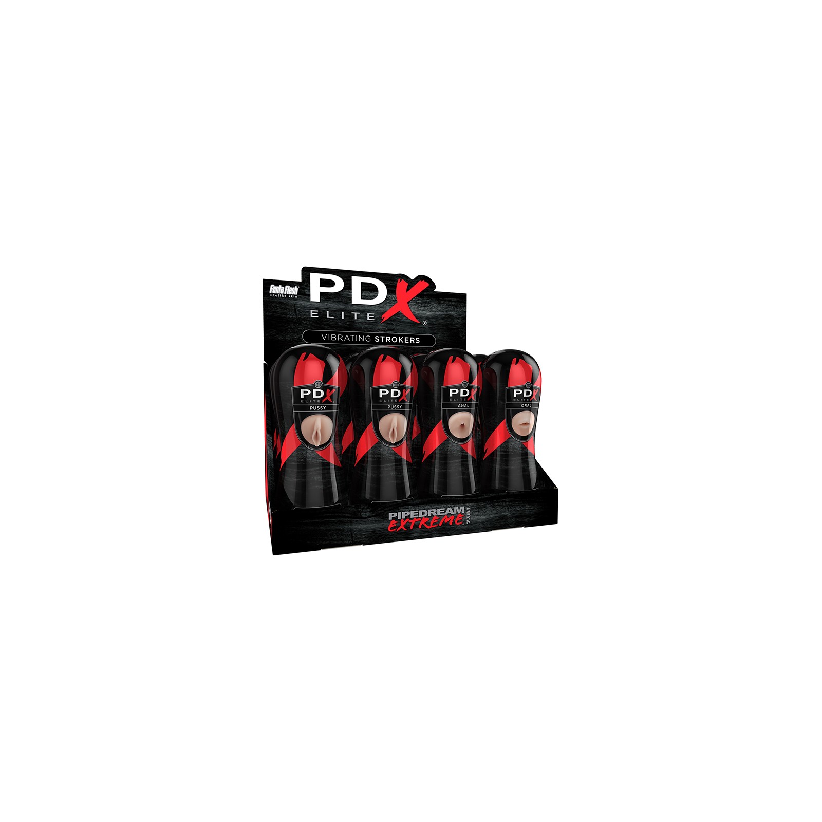 Exhibidor PDX Elite Strokers Vibrantes - Placer Supremo