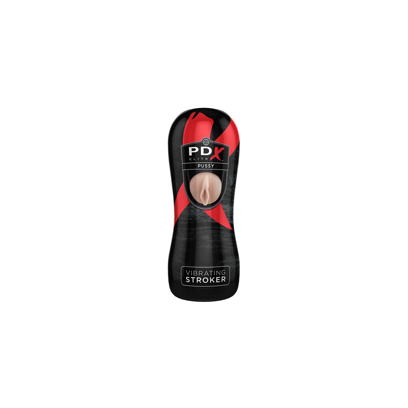 PDX Elite Vibrating Stroker Pussy Beige/Black