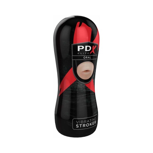 PDX Elite Vibrating Stroker Oral - Ultimate Satisfaction