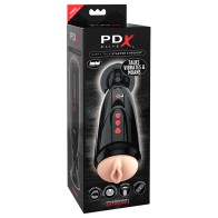 PDX Elite Dirty Talk Vibrating Stroker for Powerful Sensations