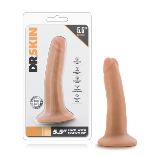 Dr. Skin Dildo Realista de 5.5 pulgadas Beige - Perfecto para Principiantes