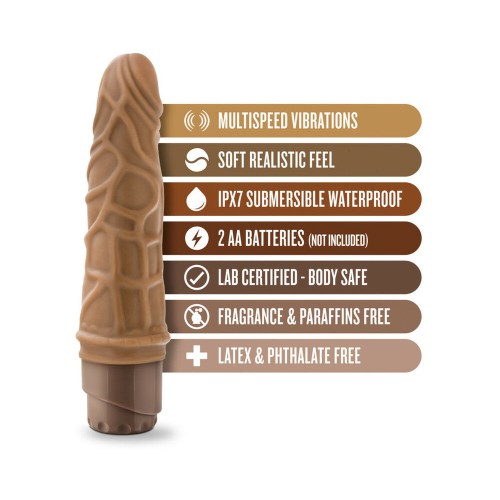 Dildo Vibrador Realista 7.25 Pulgadas Dr. Skin Vibe 3 Tan