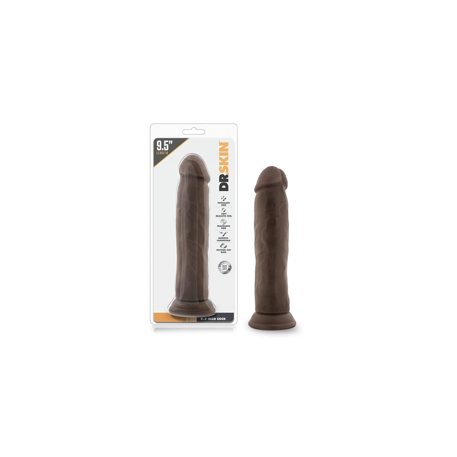 Dr. Skin 9.5 in. Realistic Dildo with Suction