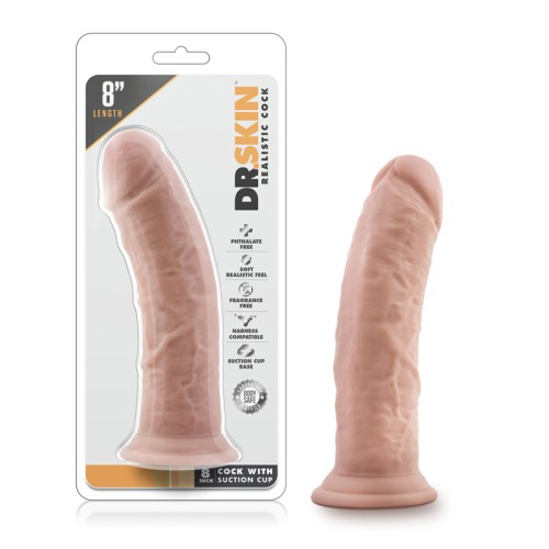 Dr. Skin Dildo Realista de 8 Pulgadas Beige