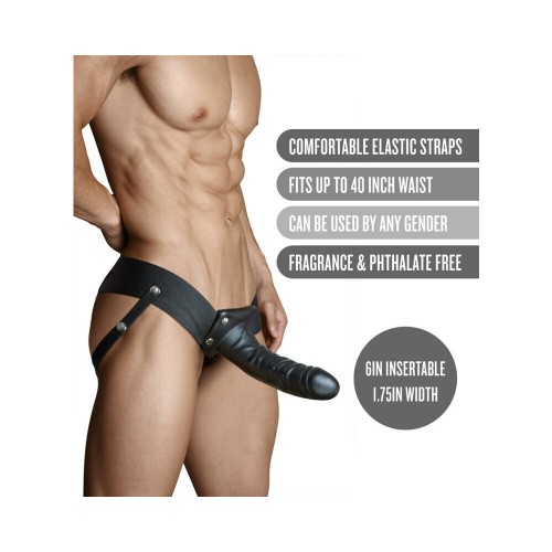 Dr. Skin 6 Inch Hollow Strap On for Versatile Pleasure