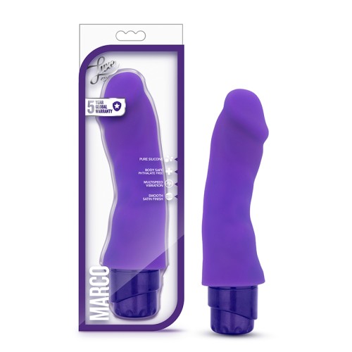 Dildo Vibrador de Silicona Luxe Marco de 7.75 Pulgadas Morado