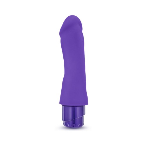 Luxe Marco 7.75 in. Silicone Vibrating Dildo Purple