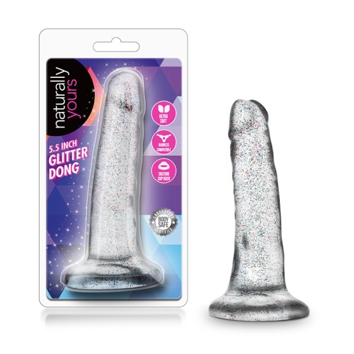 Naturally Yours 5.5 Inch Glitter Dong - Body Safe