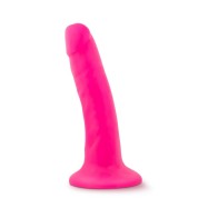 Neo 6 in. Dual Density Dildo - Neon Pink