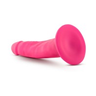 Dildo de Densidad Dual Neo 6 in. - Rosa Neón