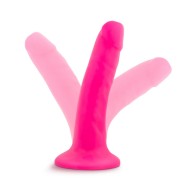 Dildo de Densidad Dual Neo 6 in. - Rosa Neón