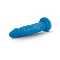 Dildo de Doble Densidad Neo 7.5 pulgadas Azul Neón