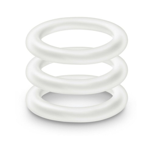 Anillos de silicona premium Performance VS2 3-pack pequeño blanco